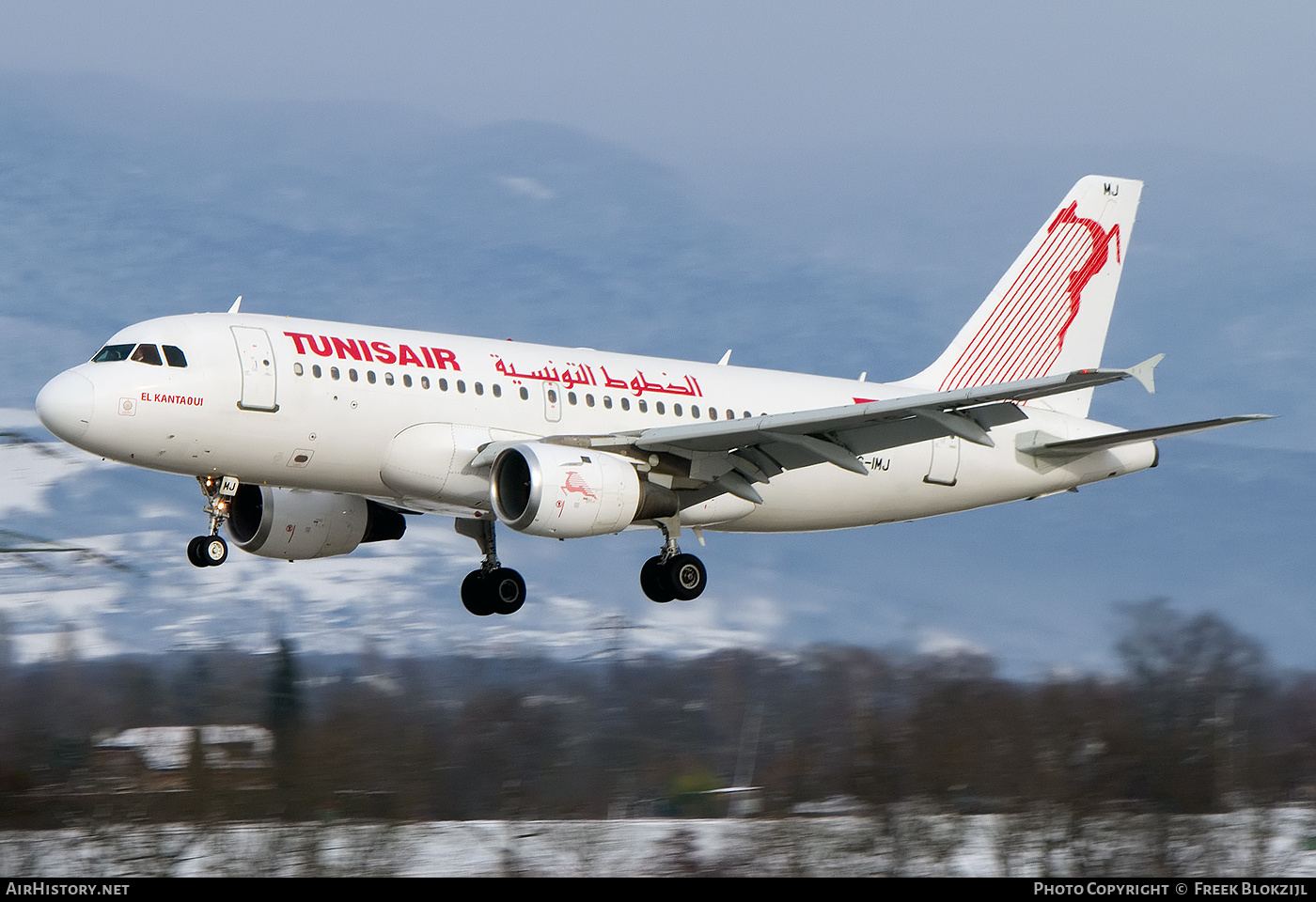 Aircraft Photo of TS-IMJ | Airbus A319-114 | Tunisair | AirHistory.net #347334