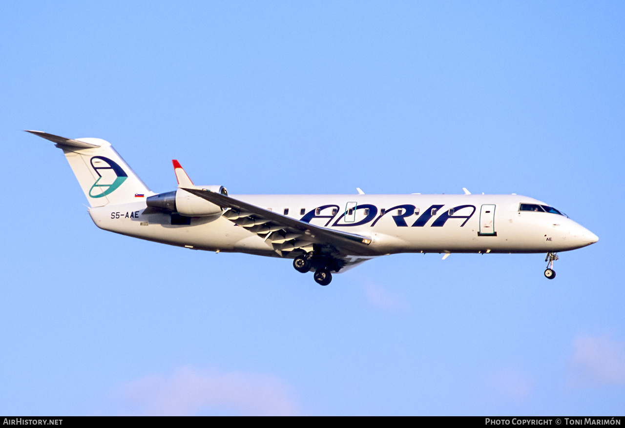 Aircraft Photo of S5-AAE | Bombardier CRJ-200 (CL-600-2B19) | Adria Airways | AirHistory.net #347361
