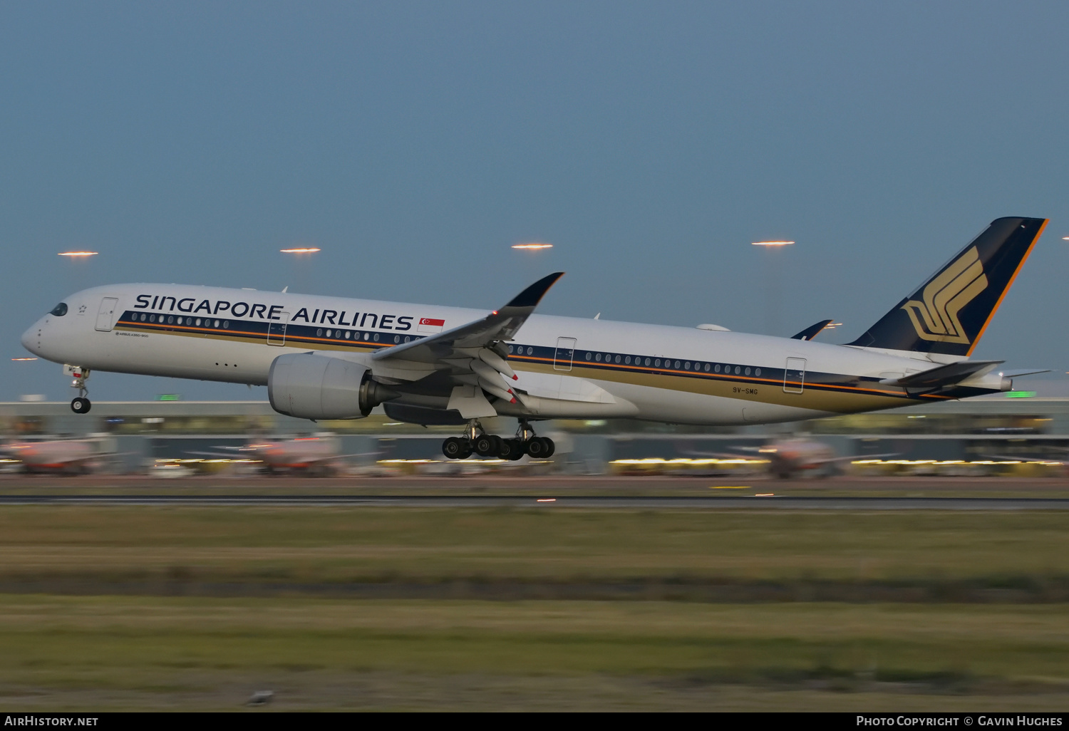 Aircraft Photo of 9V-SMG | Airbus A350-941 | Singapore Airlines | AirHistory.net #347389