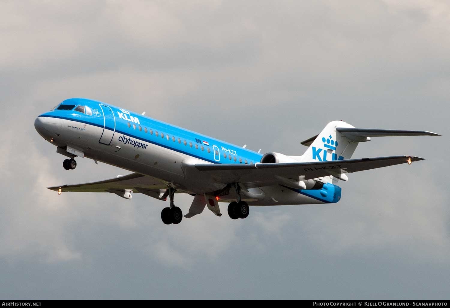 Aircraft Photo of PH-KZT | Fokker 70 (F28-0070) | KLM Cityhopper | AirHistory.net #347402
