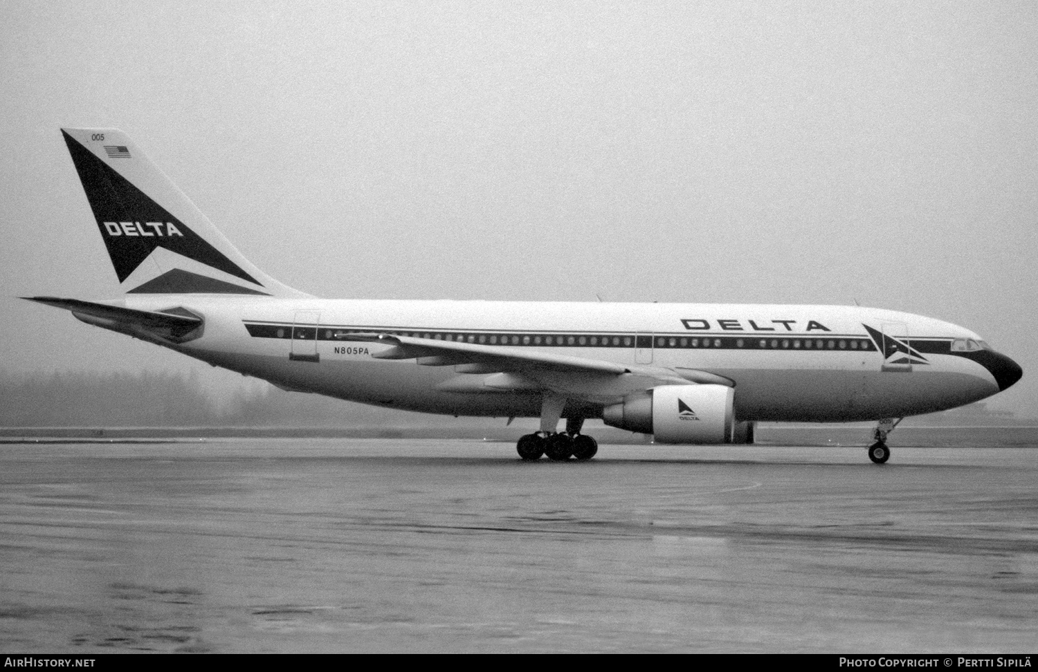 Aircraft Photo of N805PA | Airbus A310-222 | Delta Air Lines | AirHistory.net #347453