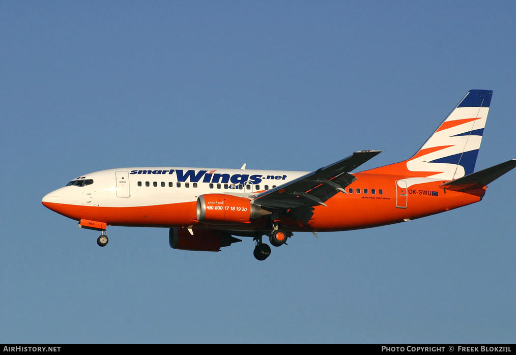 Aircraft Photo of OK-SWU | Boeing 737-522 | Smartwings | AirHistory.net #347455