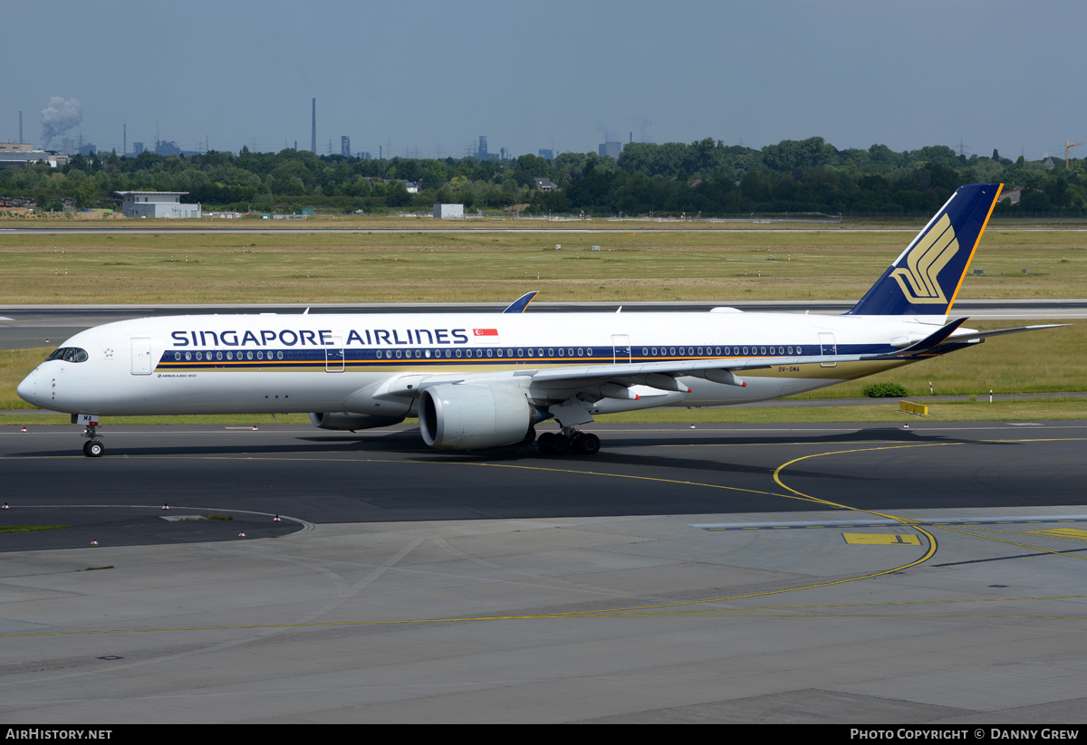 Aircraft Photo of 9V-SMA | Airbus A350-941 | Singapore Airlines | AirHistory.net #347457