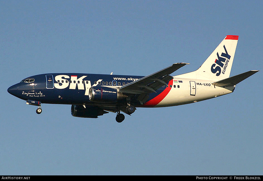 Aircraft Photo of HA-LKO | Boeing 737-5Y0 | SkyEurope Airlines | AirHistory.net #347474
