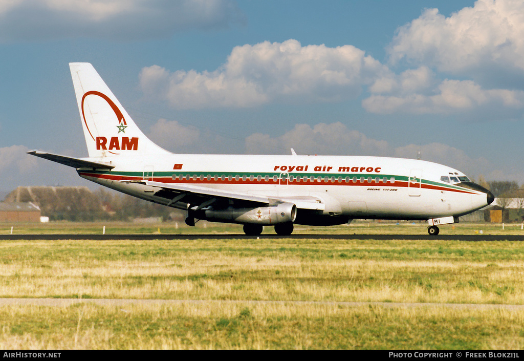 Aircraft Photo of CN-RMI | Boeing 737-2B6/Adv | Royal Air Maroc - RAM | AirHistory.net #347577