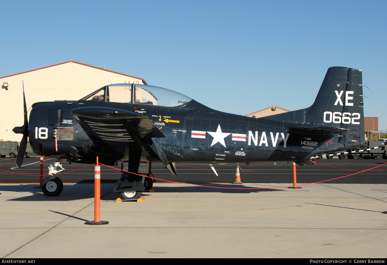 Aircraft Photo of N243DM / NX243DM / 140662 | North American T-28C Trojan | USA - Navy | AirHistory.net #347624