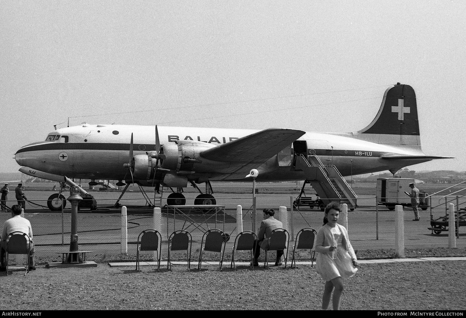 Aircraft Photo of HB-ILU | Douglas C54E-DC | Balair | AirHistory.net #347641