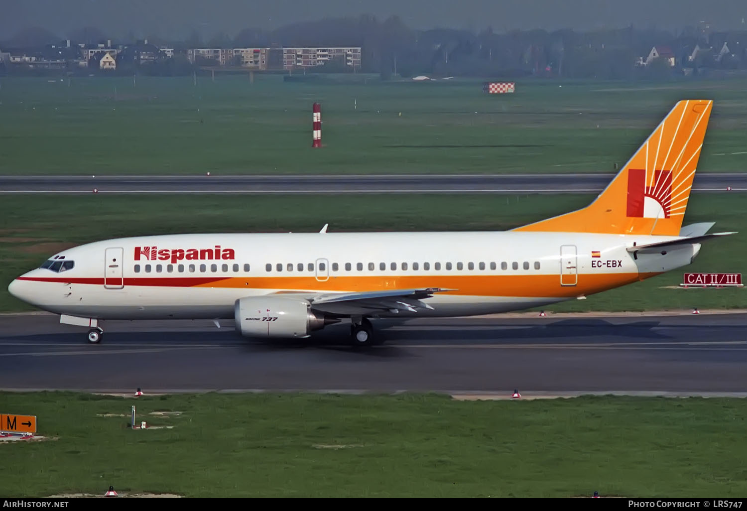 Aircraft Photo of EC-EBX | Boeing 737-3Y0 | Hispania Líneas Aéreas | AirHistory.net #347719