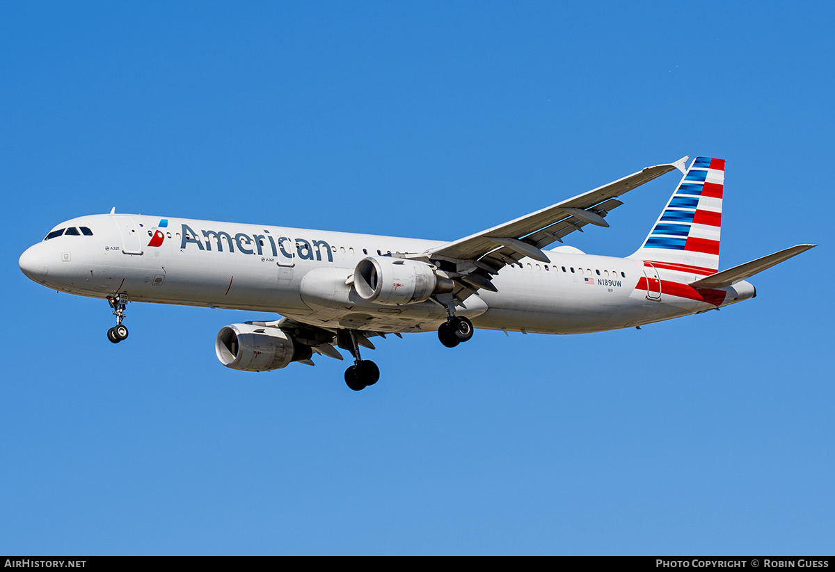 Aircraft Photo of N189UW | Airbus A321-211 | American Airlines | AirHistory.net #347724