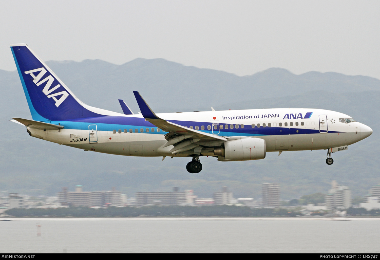 Aircraft Photo of JA03AN | Boeing 737-781 | All Nippon Airways - ANA | AirHistory.net #347729