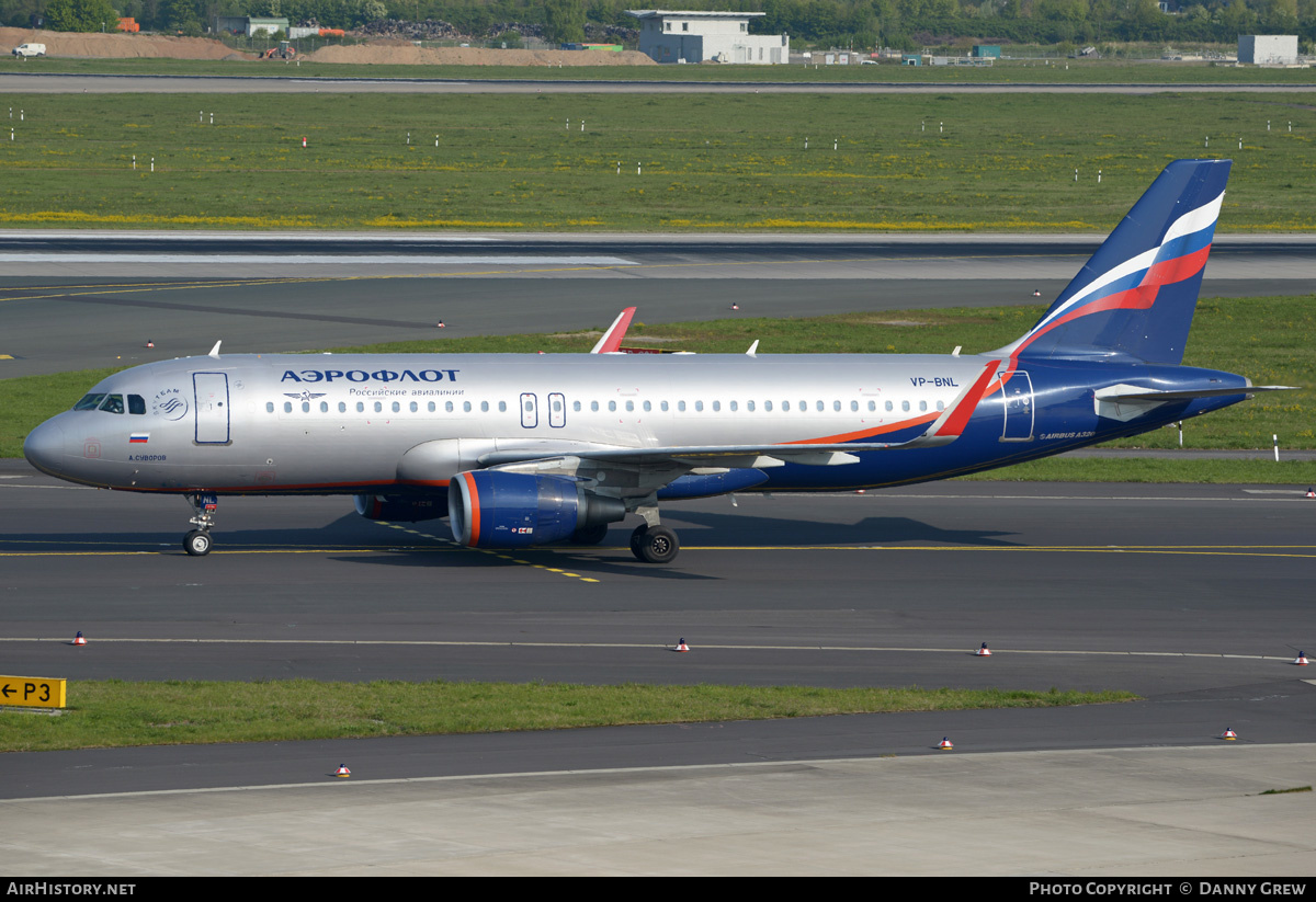 Aircraft Photo of VP-BNL | Airbus A320-214 | Aeroflot - Russian Airlines | AirHistory.net #347836