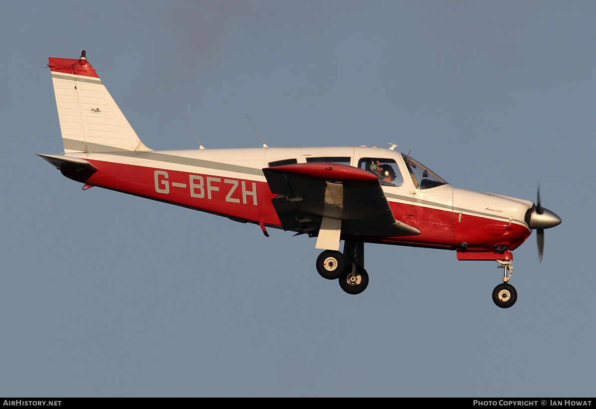 Aircraft Photo of G-BFZH | Piper PA-28R-200 Cherokee Arrow | AirHistory.net #347839