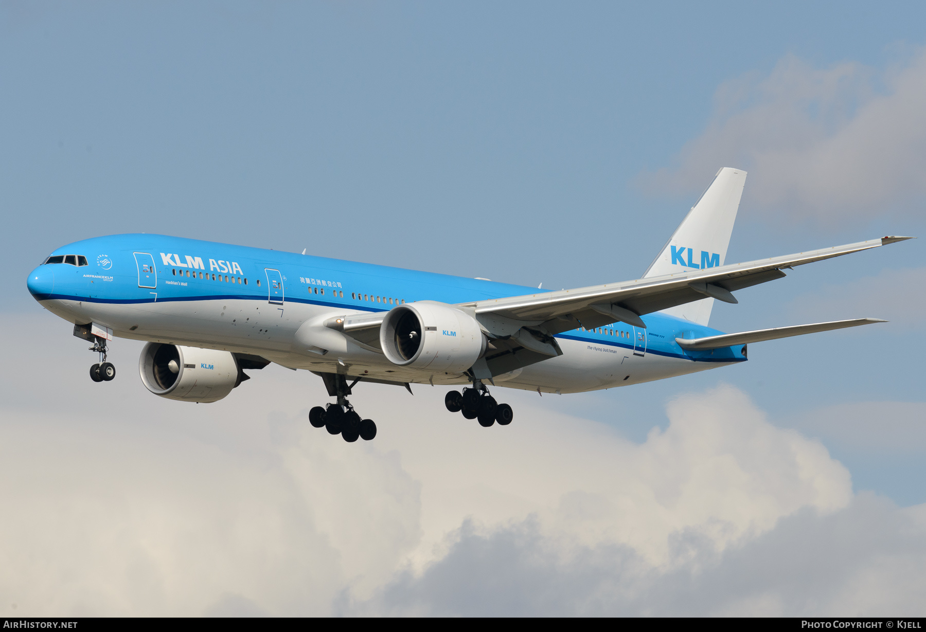 Aircraft Photo of PH-BQH | Boeing 777-206/ER | KLM Asia | AirHistory.net #347841