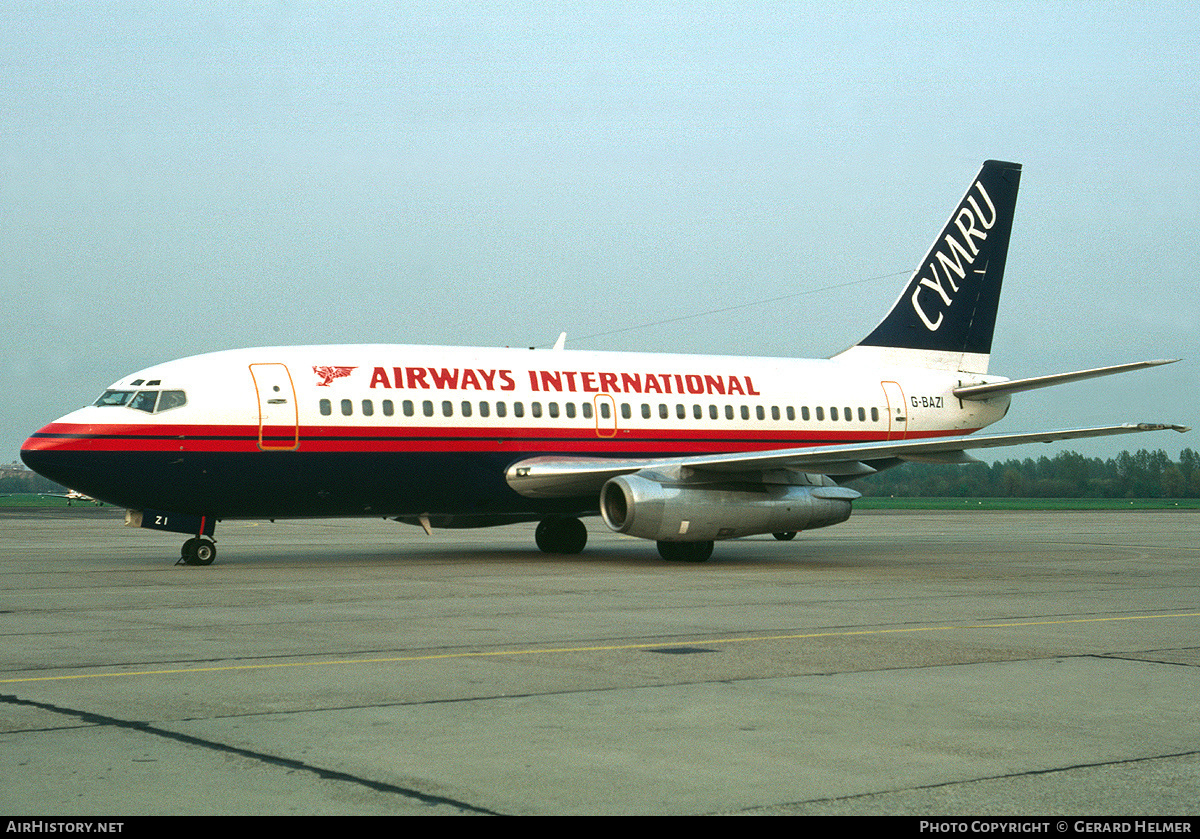 Aircraft Photo of G-BAZI | Boeing 737-204/Adv | Airways International Cymru | AirHistory.net #347851