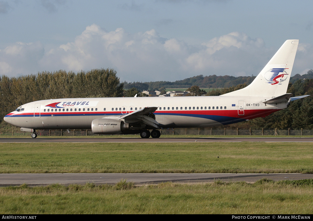 Aircraft Photo of OK-TVD | Boeing 737-86N | Travel Service | AirHistory.net #347856