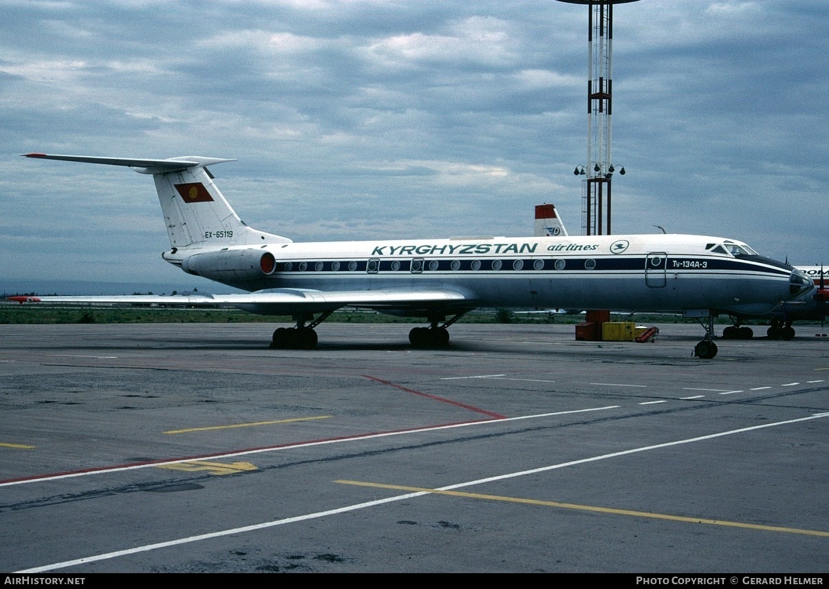 Aircraft Photo of EX-65119 | Tupolev Tu-134A-3 | Kyrgyzstan Airlines | AirHistory.net #347869