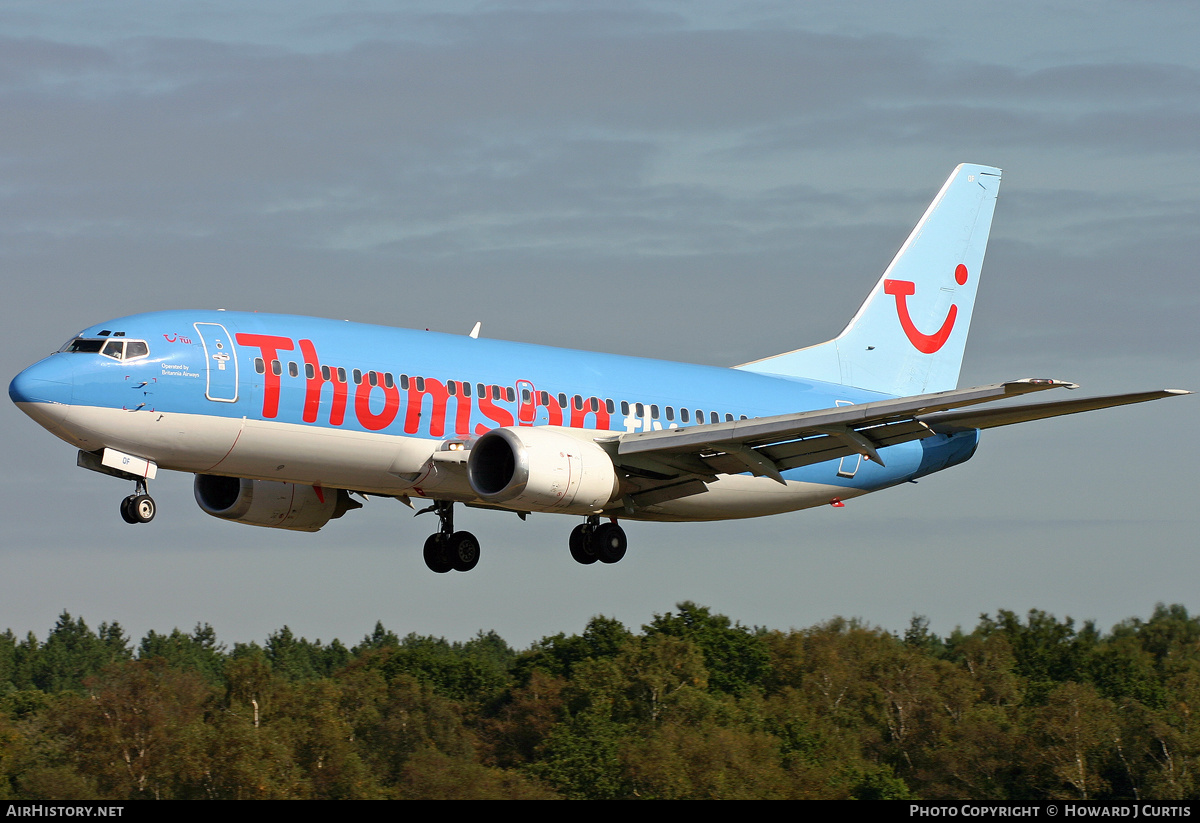 Aircraft Photo of G-THOF | Boeing 737-3Q8 | Thomsonfly | AirHistory.net #347871