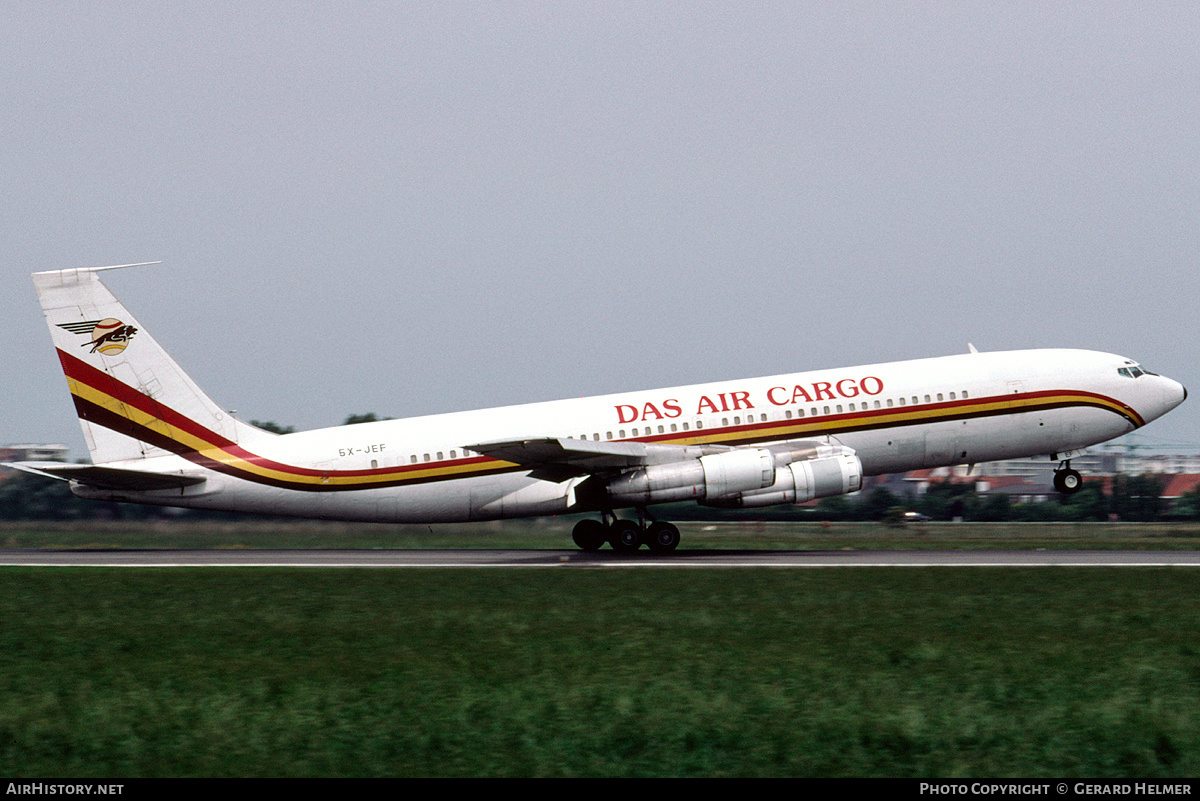 Aircraft Photo of 5X-JEF | Boeing 707-379C | DAS Air Cargo - Dairo Air Services | AirHistory.net #347873