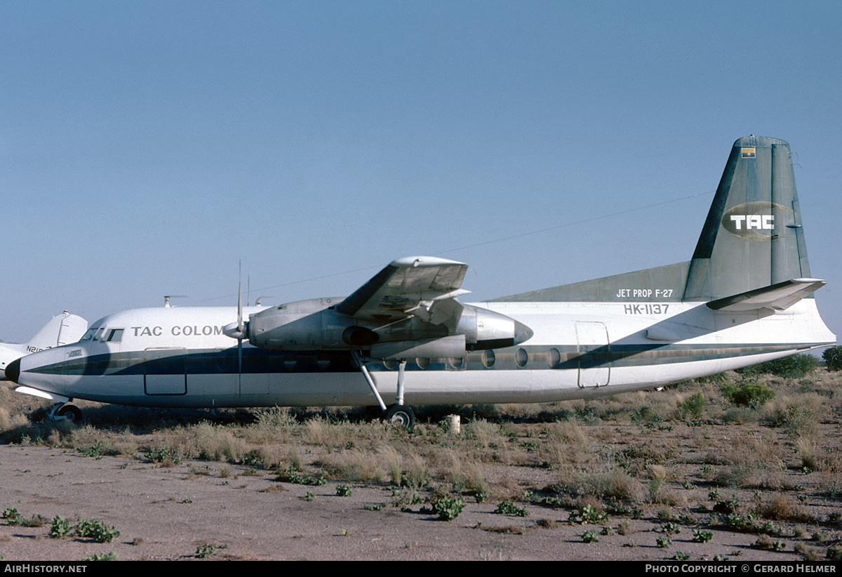 Aircraft Photo of HK-1137 | Fairchild F-27 | TAC Colombia - Transportes Aéreos del Cesar | AirHistory.net #347886