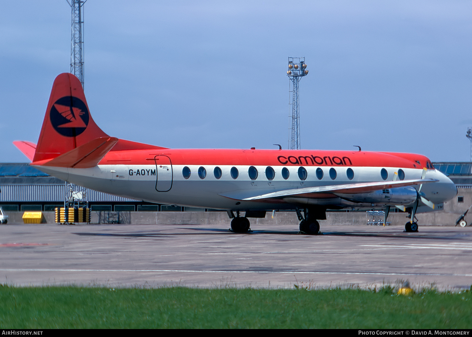 Aircraft Photo of G-AOYM | Vickers 806 Viscount | Cambrian Airways | AirHistory.net #347910