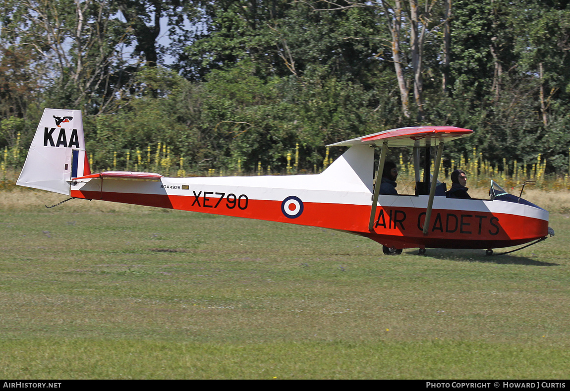 Aircraft Photo of BGA4926 / XE790 | Slingsby T.31B Cadet TX3 | UK - Air Force | AirHistory.net #347939
