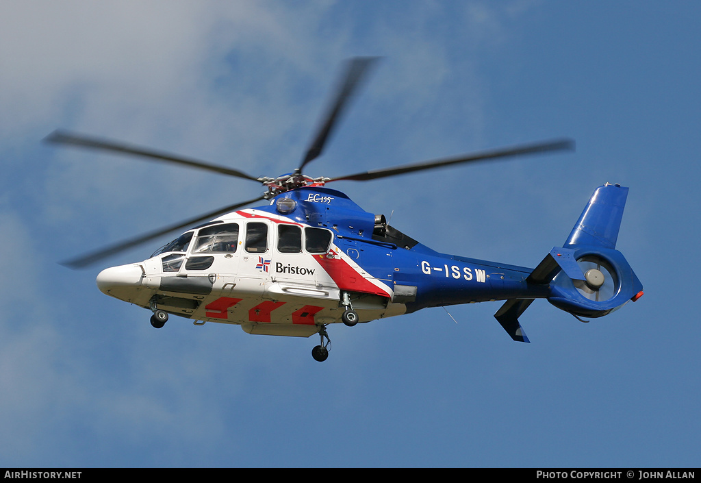 Aircraft Photo of G-ISSW | Eurocopter EC-155B-1 | Bristow Helicopters | AirHistory.net #347955