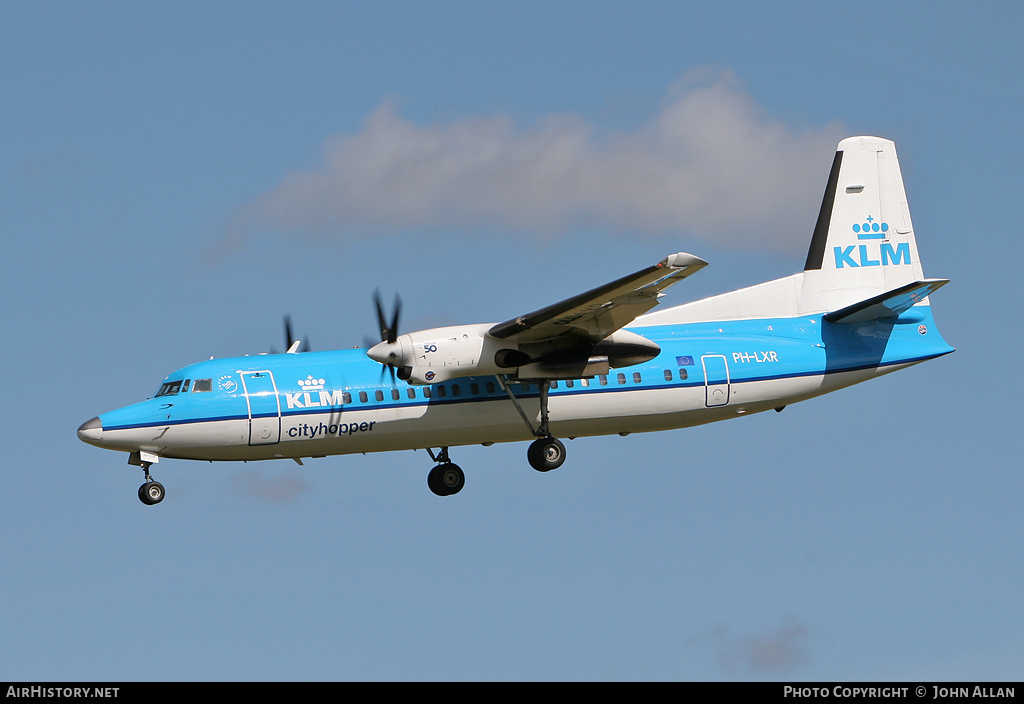 Aircraft Photo of PH-LXR | Fokker 50 | KLM Cityhopper | AirHistory.net #347958