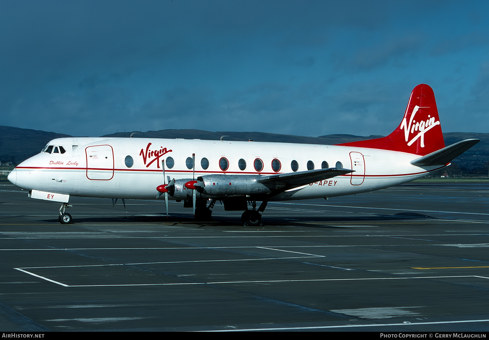 Aircraft Photo of G-APEY | Vickers 806 Viscount | Virgin Atlantic Airways | AirHistory.net #347976