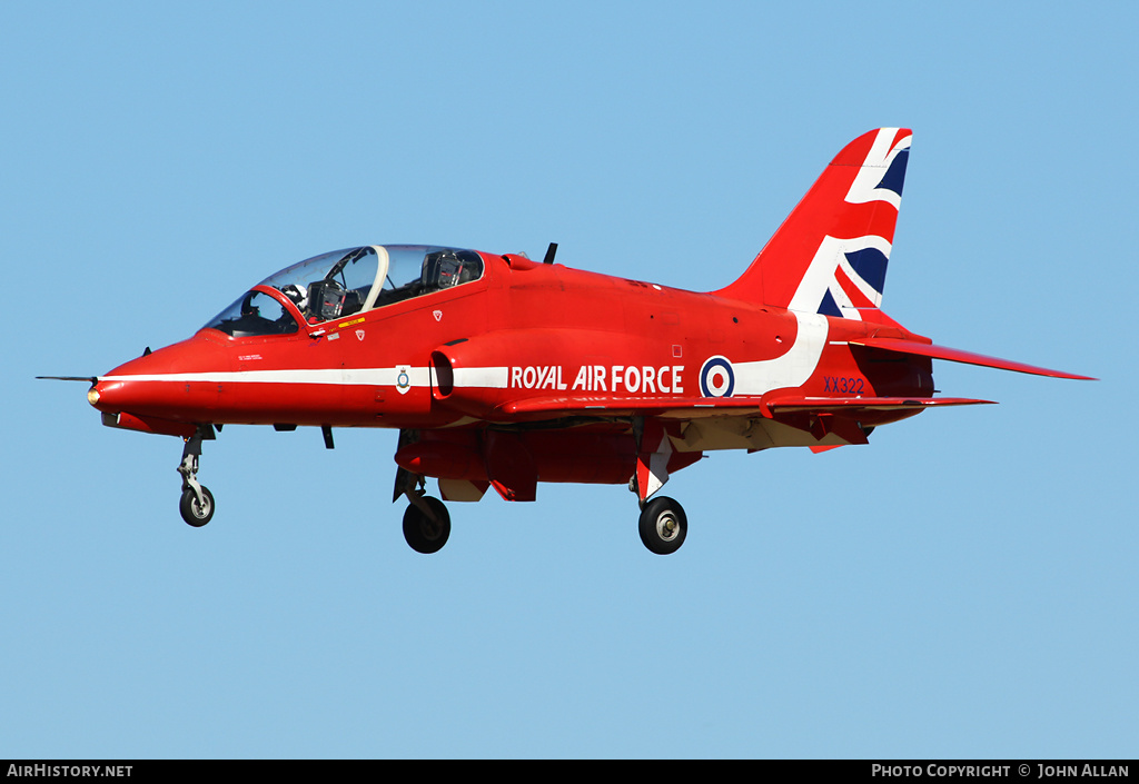 Aircraft Photo of XX322 | British Aerospace Hawk T1A | UK - Air Force | AirHistory.net #347977