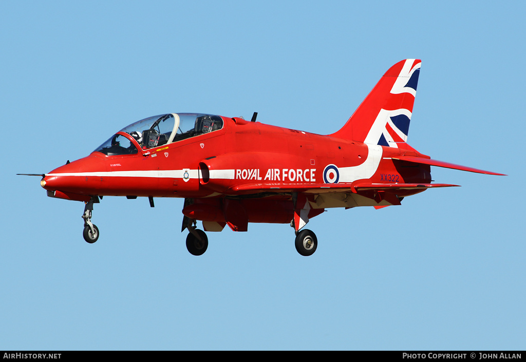 Aircraft Photo of XX322 | British Aerospace Hawk T.1A | UK - Air Force | AirHistory.net #347977
