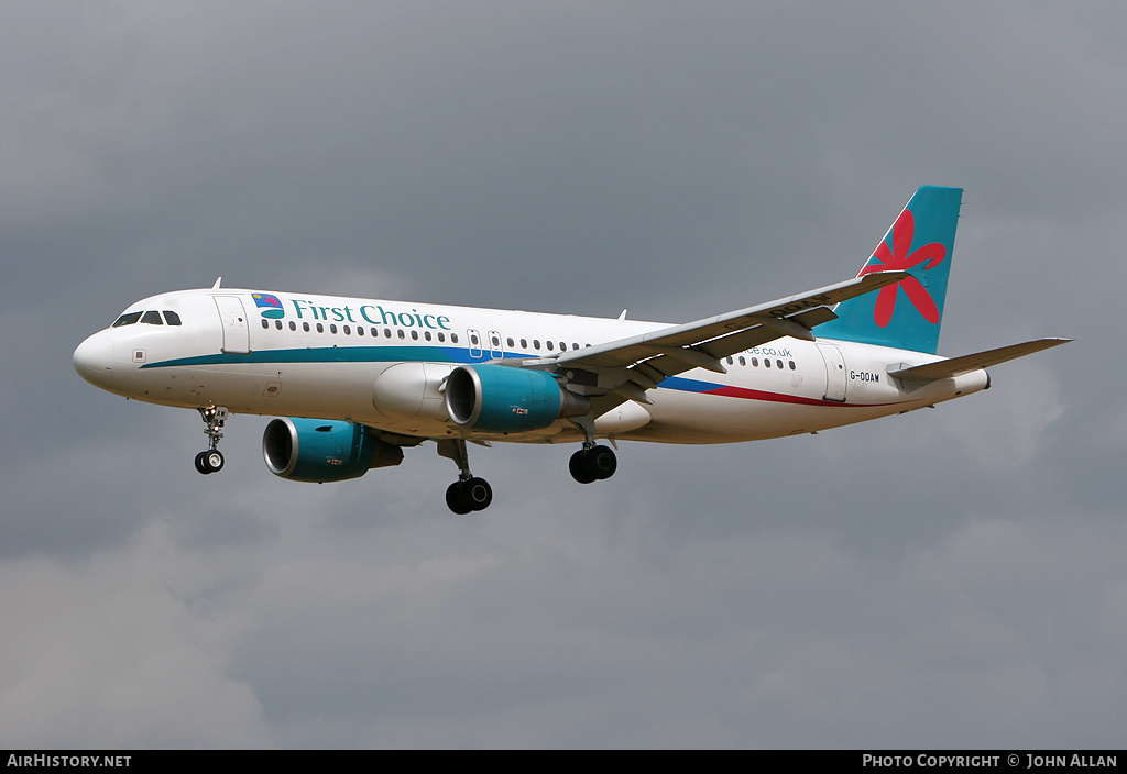 Aircraft Photo of G-OOAW | Airbus A320-214 | First Choice Airways | AirHistory.net #347982