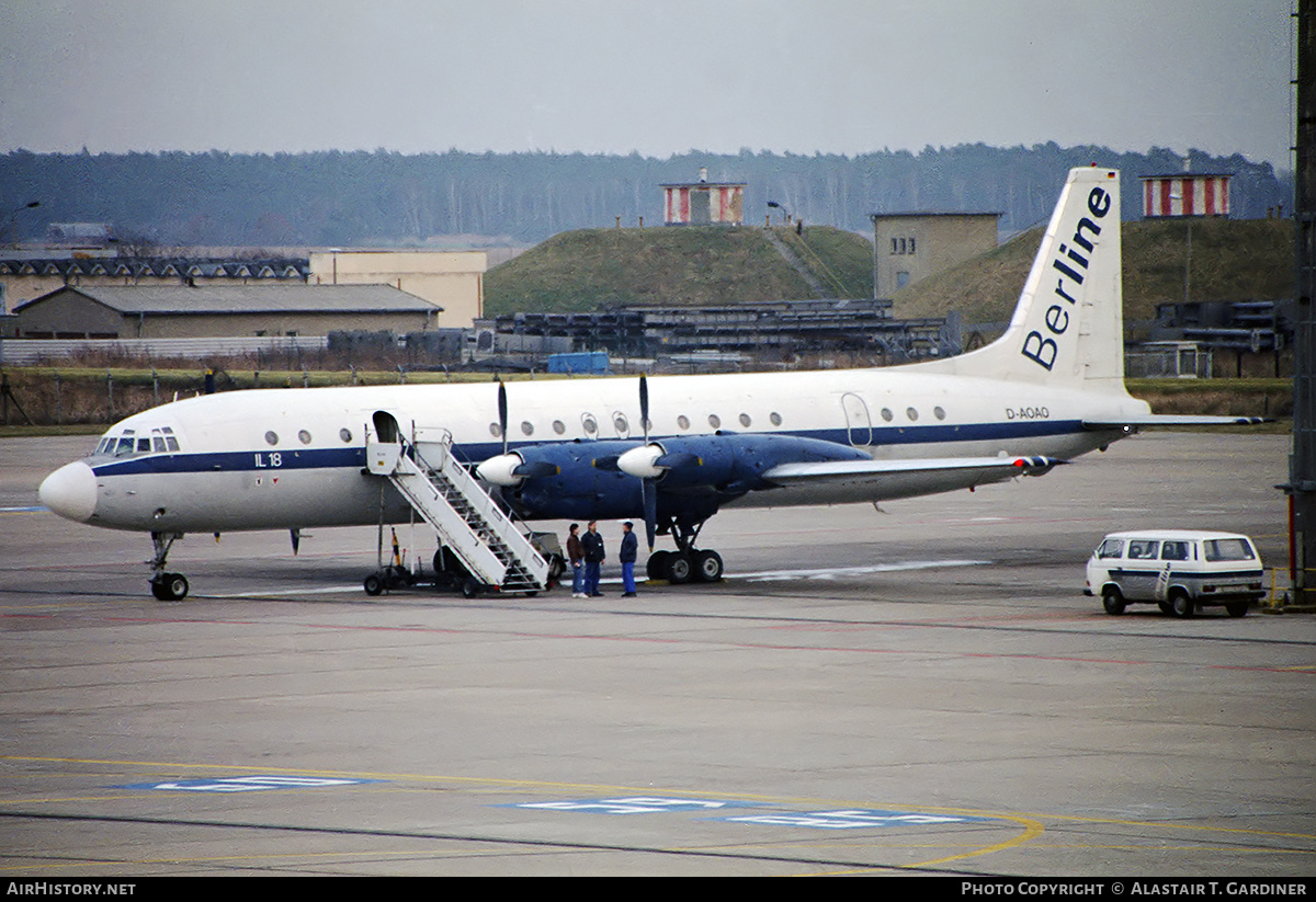 Aircraft Photo of D-AOAO | Ilyushin Il-18V | BerLine | AirHistory.net #348001