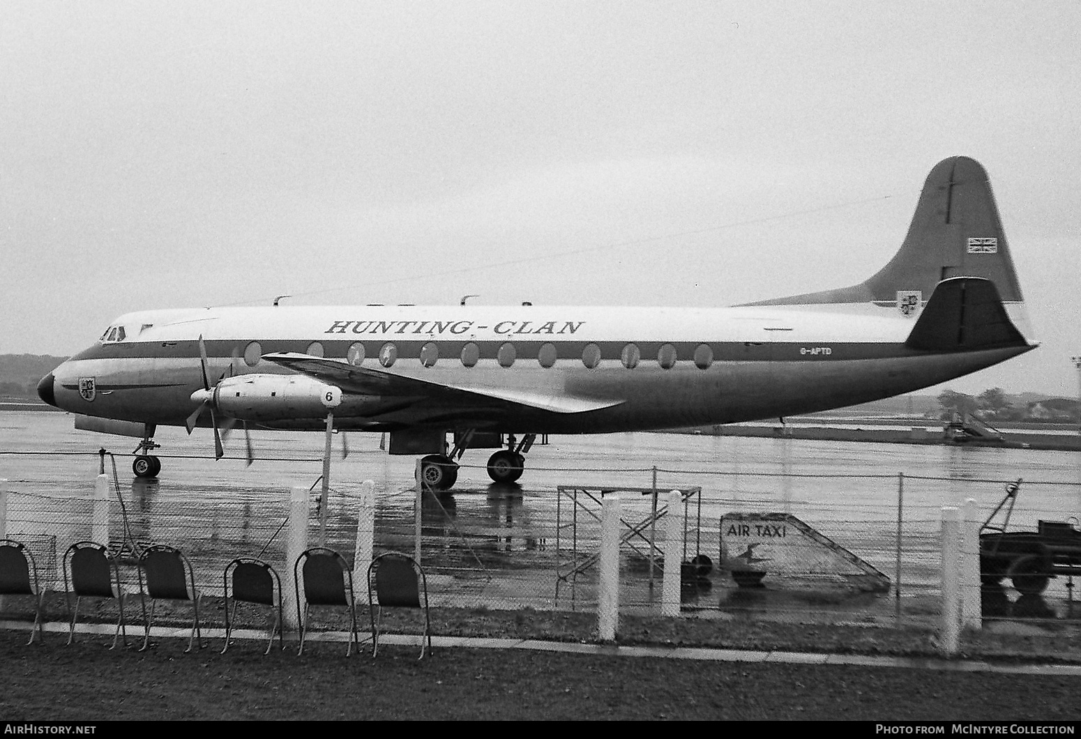 Aircraft Photo of G-APTD | Vickers 833 Viscount | Hunting-Clan Air Transport | AirHistory.net #348004