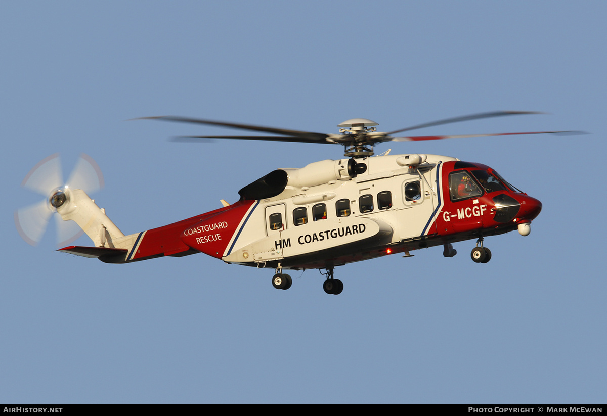 Aircraft Photo of G-MCGF | Sikorsky S-92A | HM Coastguard | AirHistory.net #348036
