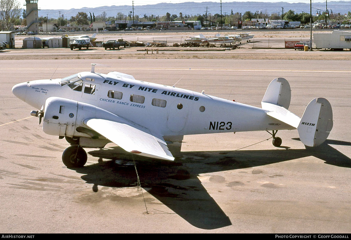 Aircraft Photo of N123M / N123 | Beech D18S | Fly By Nite Airlines | AirHistory.net #348052