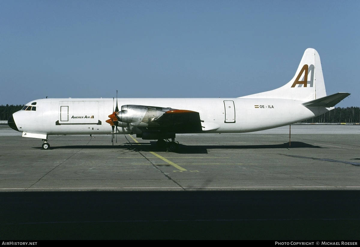 Aircraft Photo of OE-ILA | Lockheed L-188C(F) Electra | Amerer Air | AirHistory.net #348061