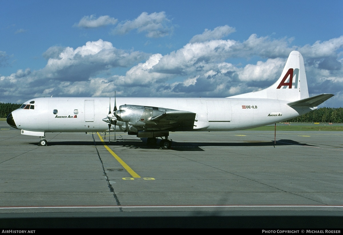 Aircraft Photo of OE-ILB | Lockheed L-188A(F) Electra | Amerer Air | AirHistory.net #348062