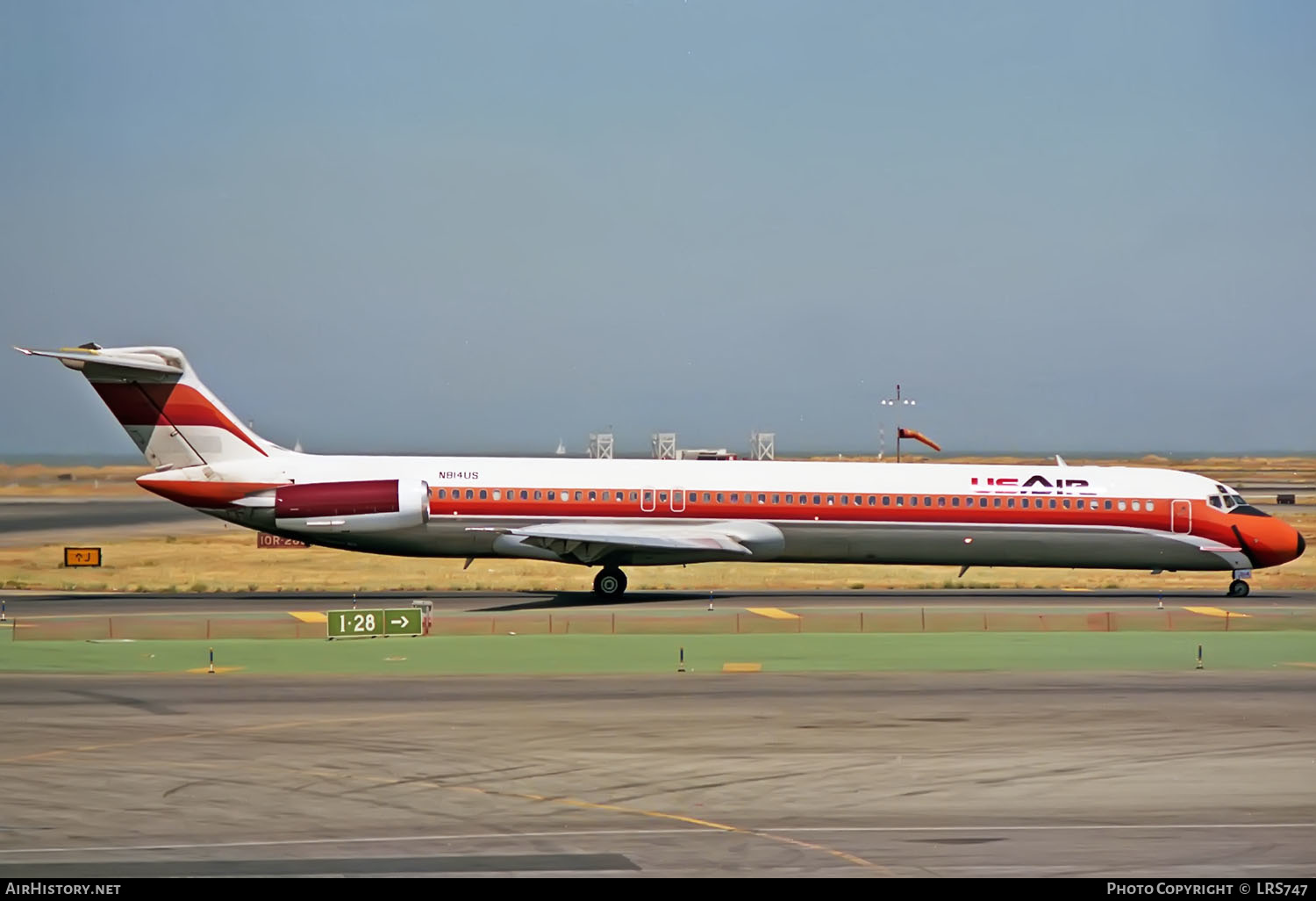 Aircraft Photo of N814US | McDonnell Douglas MD-81 (DC-9-81) | USAir | AirHistory.net #348079