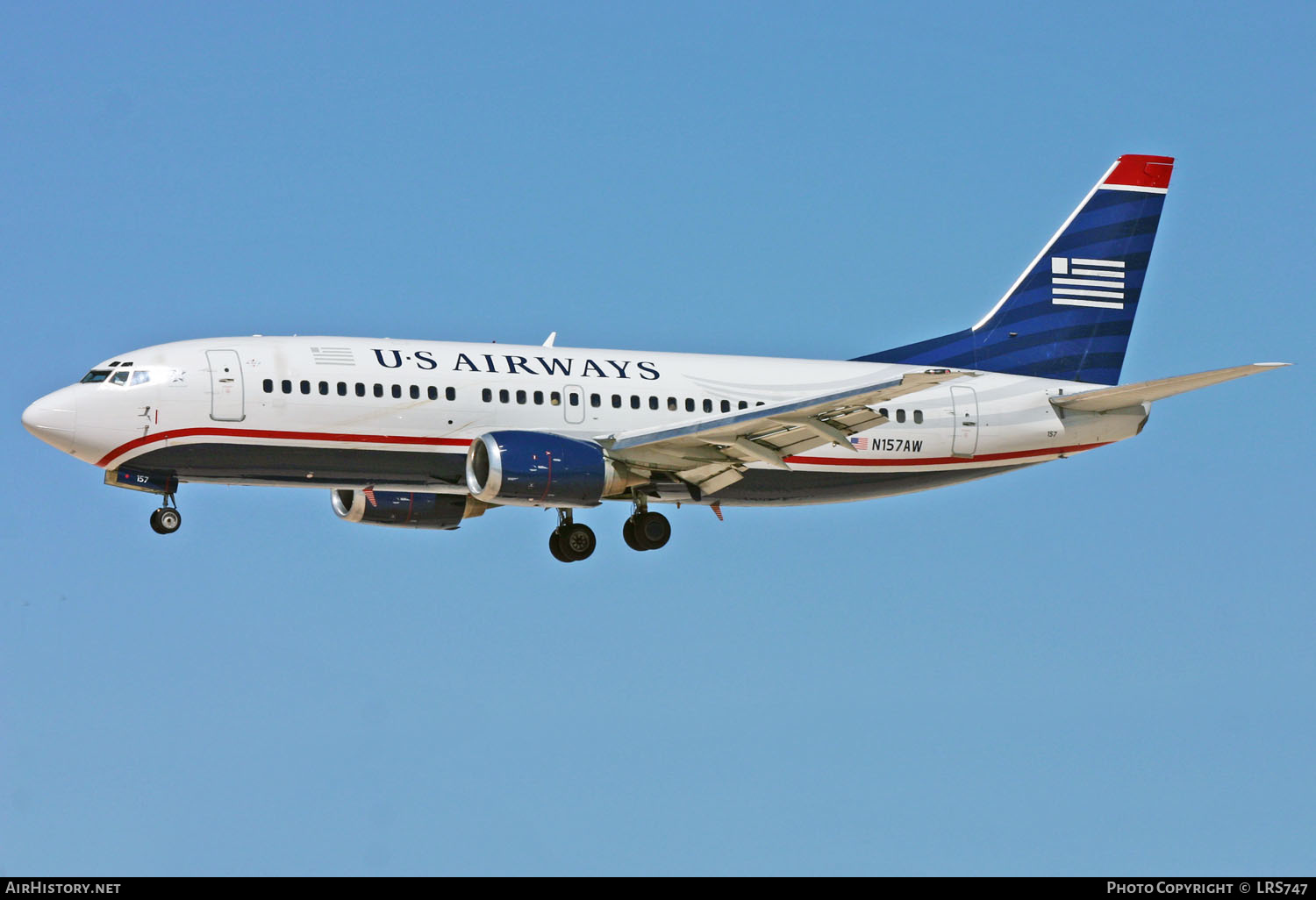 Aircraft Photo of N157AW | Boeing 737-3G7 | US Airways | AirHistory.net #348094