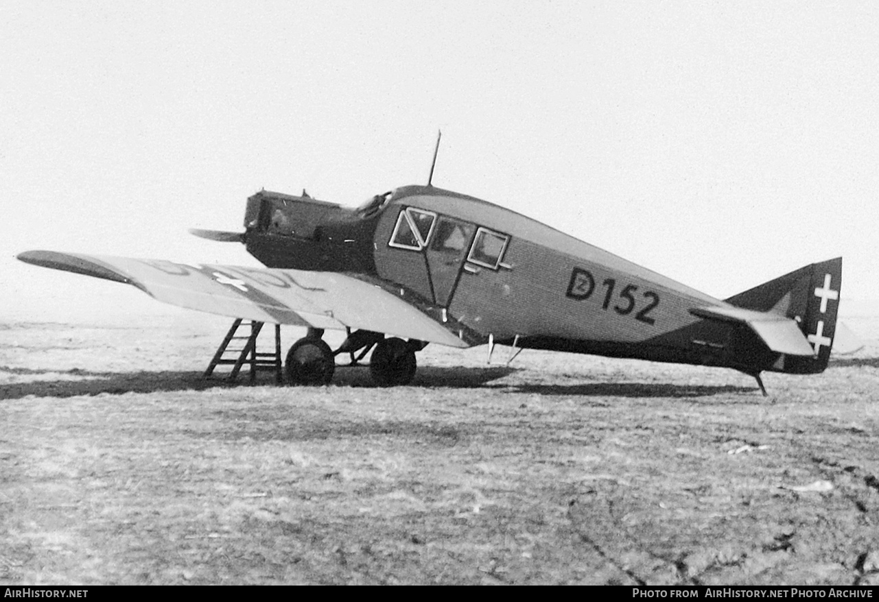 Aircraft Photo of D-152 / DZ-152 | Junkers F 13 | AirHistory.net #348106