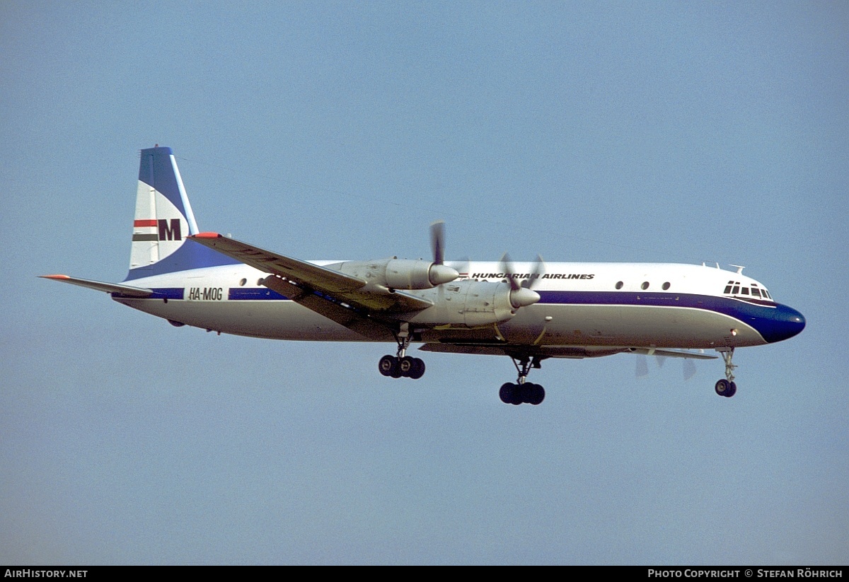 Aircraft Photo of HA-MOG | Ilyushin Il-18V | Malév - Hungarian Airlines | AirHistory.net #348142