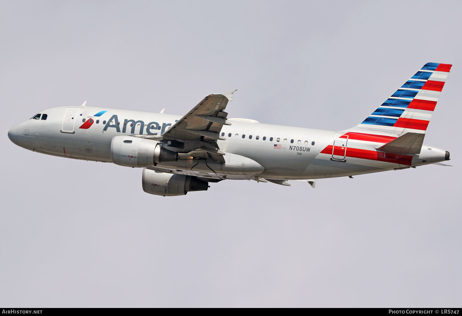 Aircraft Photo of N708UW | Airbus A319-112 | American Airlines | AirHistory.net #348145