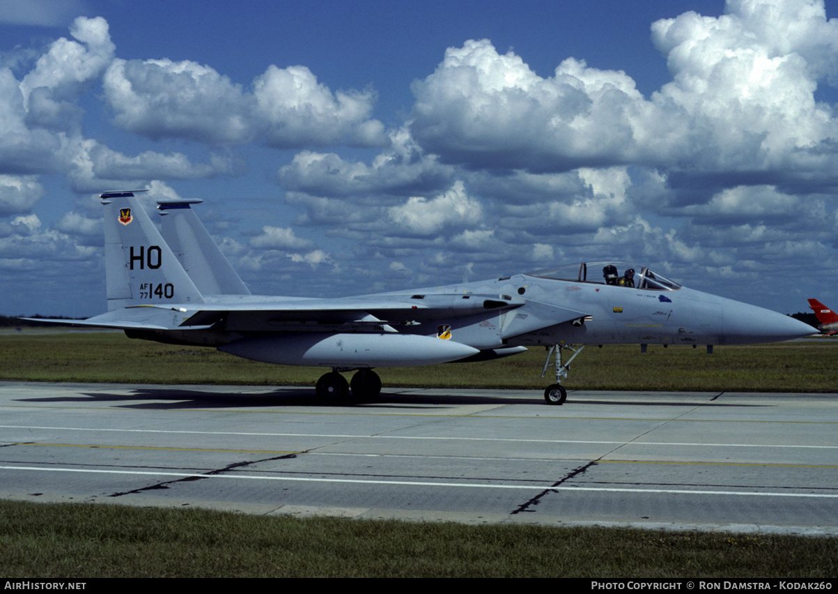 Aircraft Photo of 77-0140 | McDonnell Douglas F-15A Eagle | USA - Air Force | AirHistory.net #348151