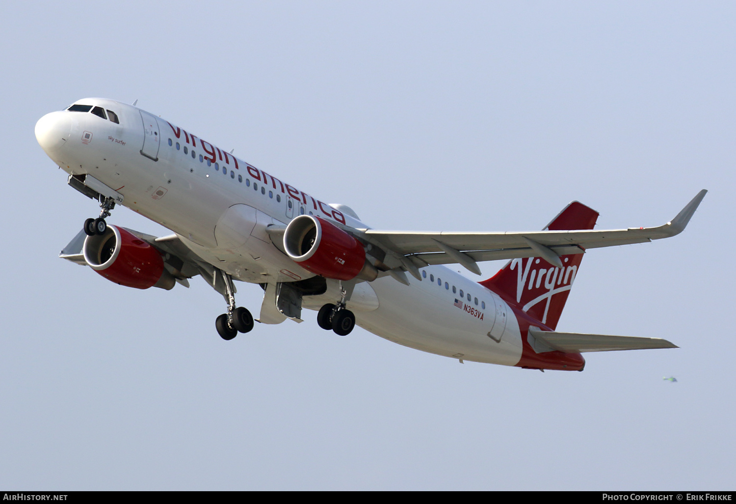Aircraft Photo of N363VA | Airbus A320-214 | Virgin America | AirHistory.net #348198