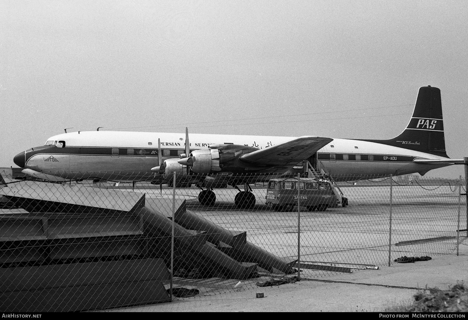 Aircraft Photo of EP-ADU | Douglas DC-7C | Persian Air Services | AirHistory.net #348266