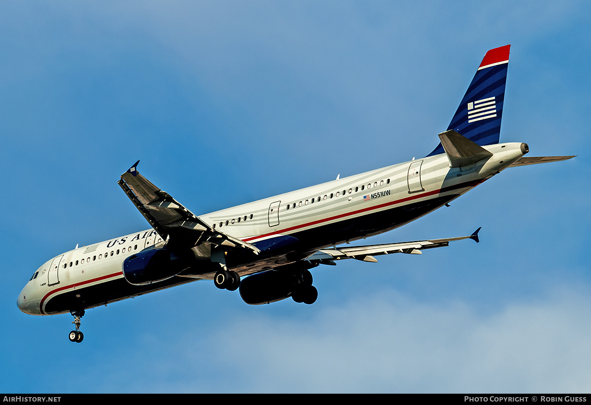 Aircraft Photo of N551UW | Airbus A321-231 | US Airways | AirHistory.net #348283