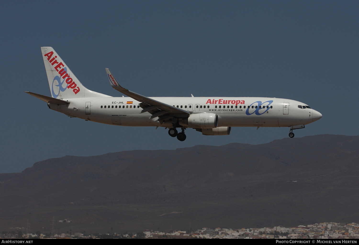 Aircraft Photo of EC-JHL | Boeing 737-85P | Air Europa | AirHistory.net #348292