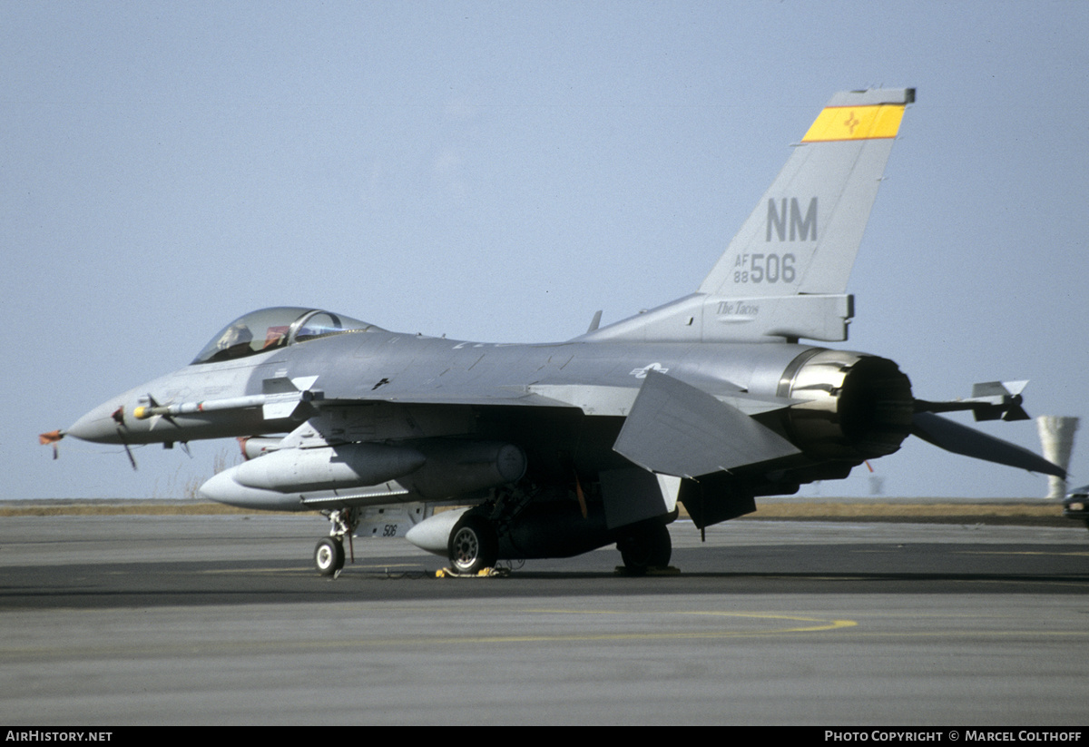 Aircraft Photo of 88-0506 / AF88-506 | General Dynamics F-16C Fighting Falcon | USA - Air Force | AirHistory.net #348296