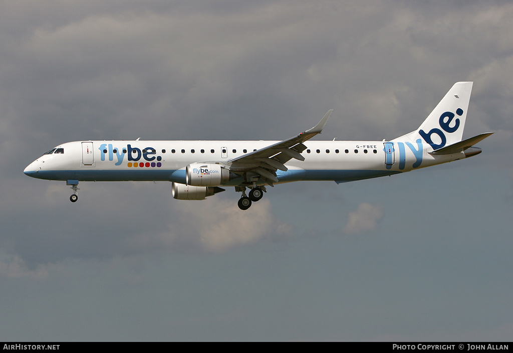 Aircraft Photo of G-FBEE | Embraer 195LR (ERJ-190-200LR) | Flybe | AirHistory.net #348303