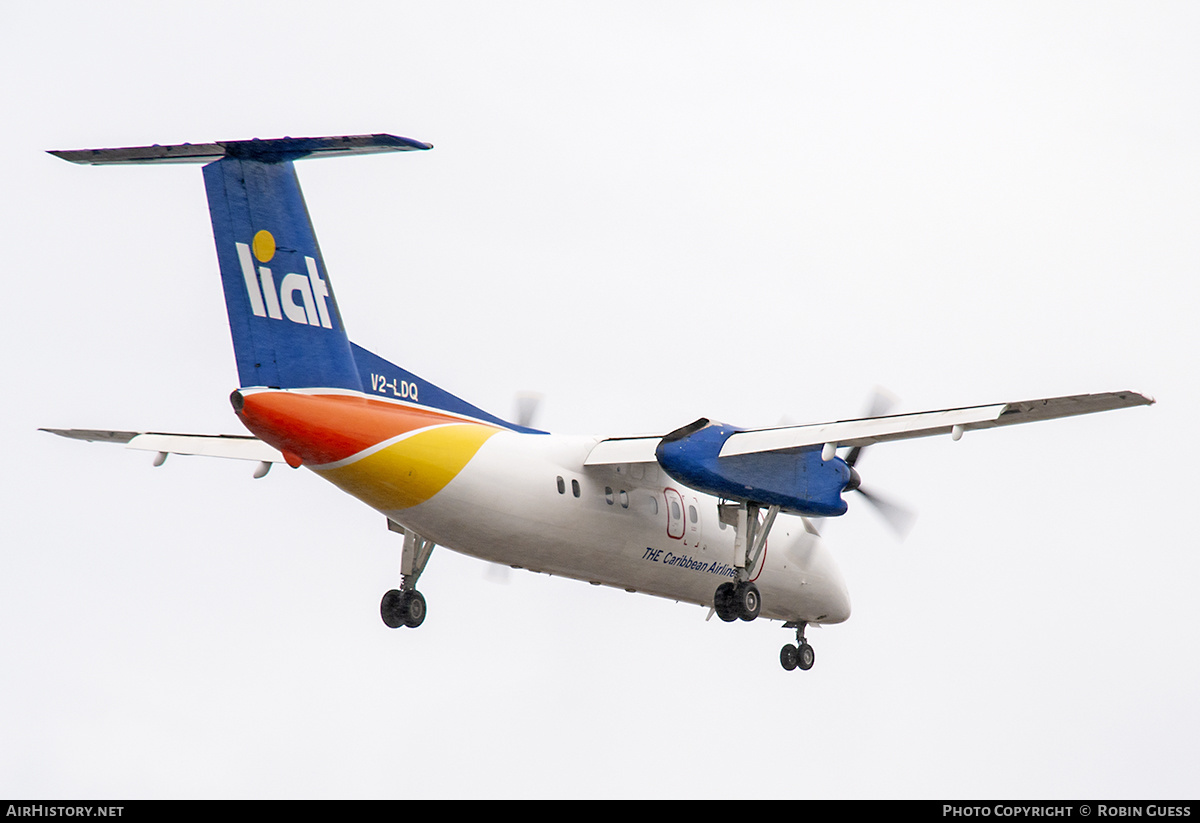 Aircraft Photo of V2-LDQ | De Havilland Canada DHC-8-102 Dash 8 | LIAT - Leeward Islands Air Transport | AirHistory.net #348391